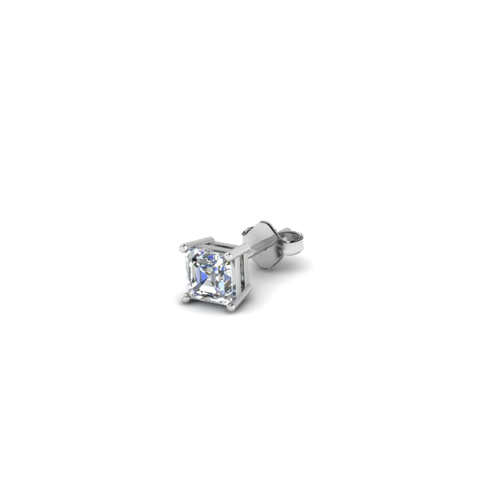 Cher Cut Diamond Stud Mens Earrings In 14k White Gold Cher Cut Diamond Stud Mens Earrings In 14k White Gold Fdms4as25ct Nl Wg