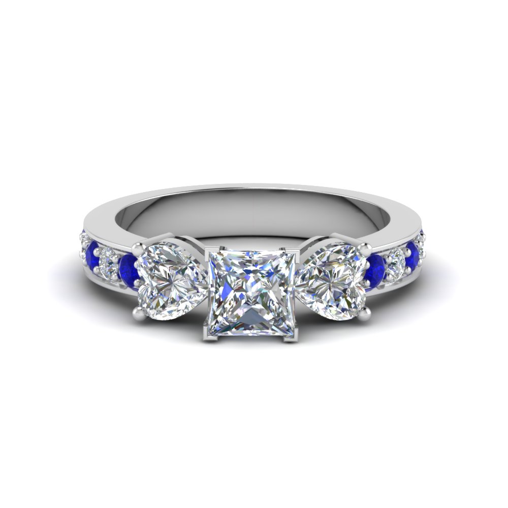 sapphire and diamond mothers ring